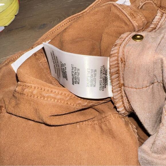 Frame Denim Le Sylvie Slender Straight Tobacco Brown Tan Coated 26 - Picture 11 of 11